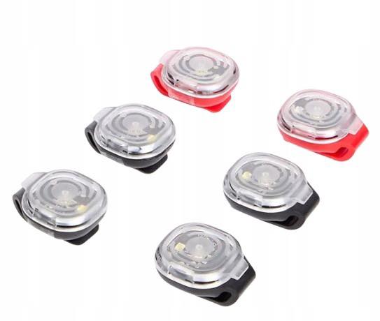 Lampada LED a clip, 6 pezzi, luce bianca e rossa