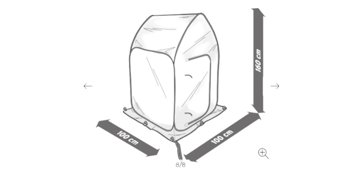 SERRA pieghevole per la protezione delle piante di Tchibo.
