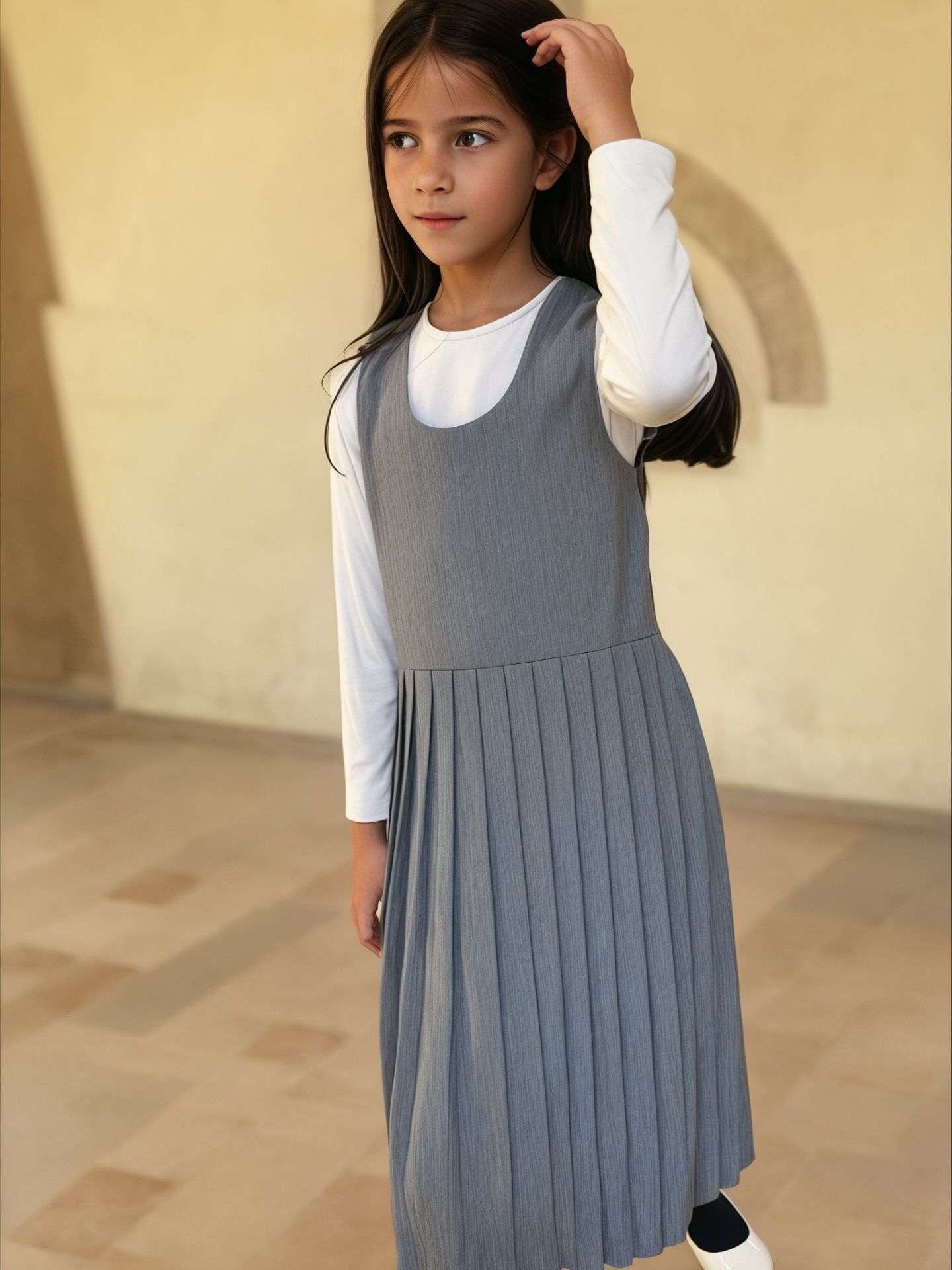 Vestito bimba PLISETTATO