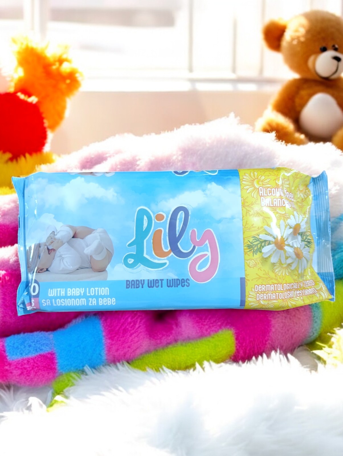 Salviettine umidificate Camomilla Lilly 60