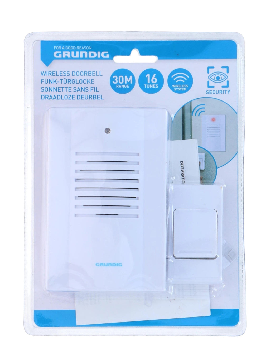 Campana per porta senza fili GRUNDIG CB, 16 melodie