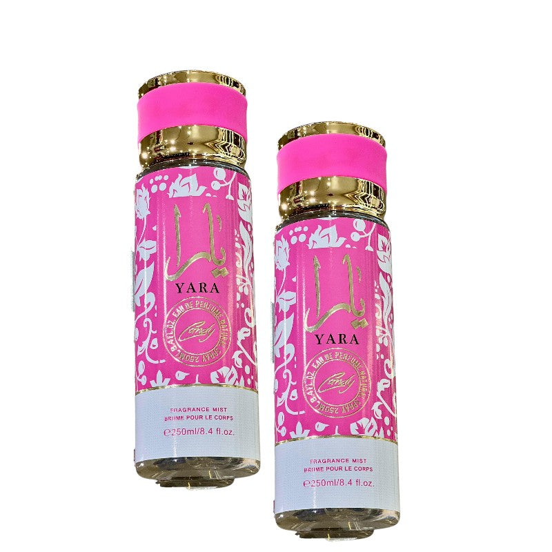 Yara Candy | Dubai Flower Fragrance Mist 250ml - Fragranza Fresca e Femminile con Note di Eliotropio Mandarino e Orchidea