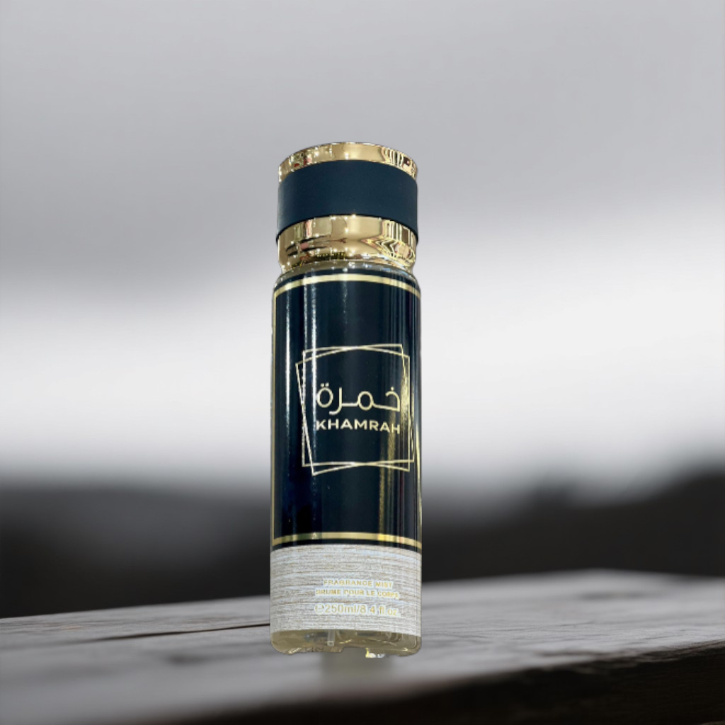 Lattafa Spray per Capelli e Corpo Khamrah 250 ml Fragranza Equilibrata e Accattivante con Note di Cannella Noce Moscata e Bergamotto
