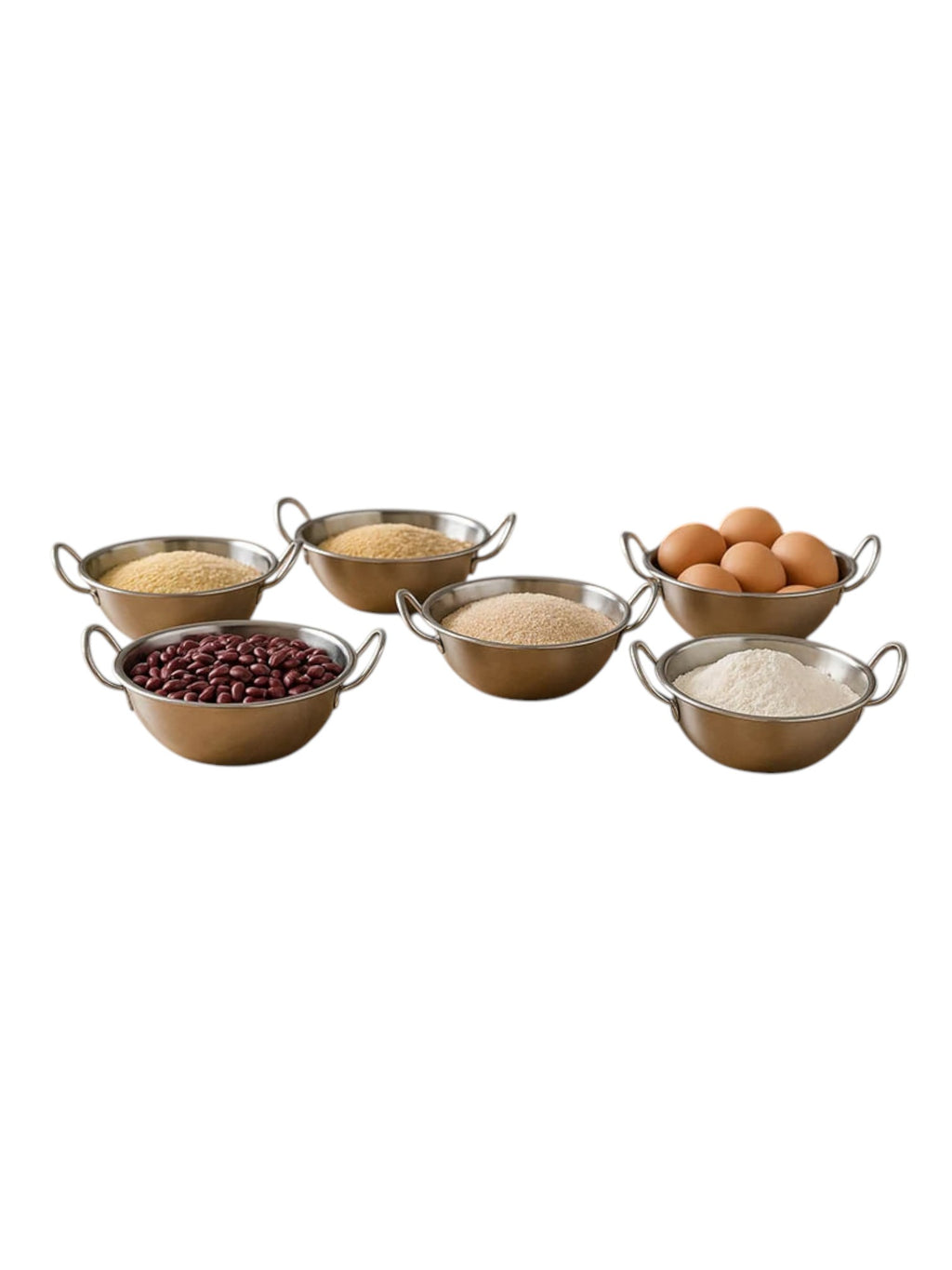 Ciotola da portata in acciaio inox 19 × 7 cm