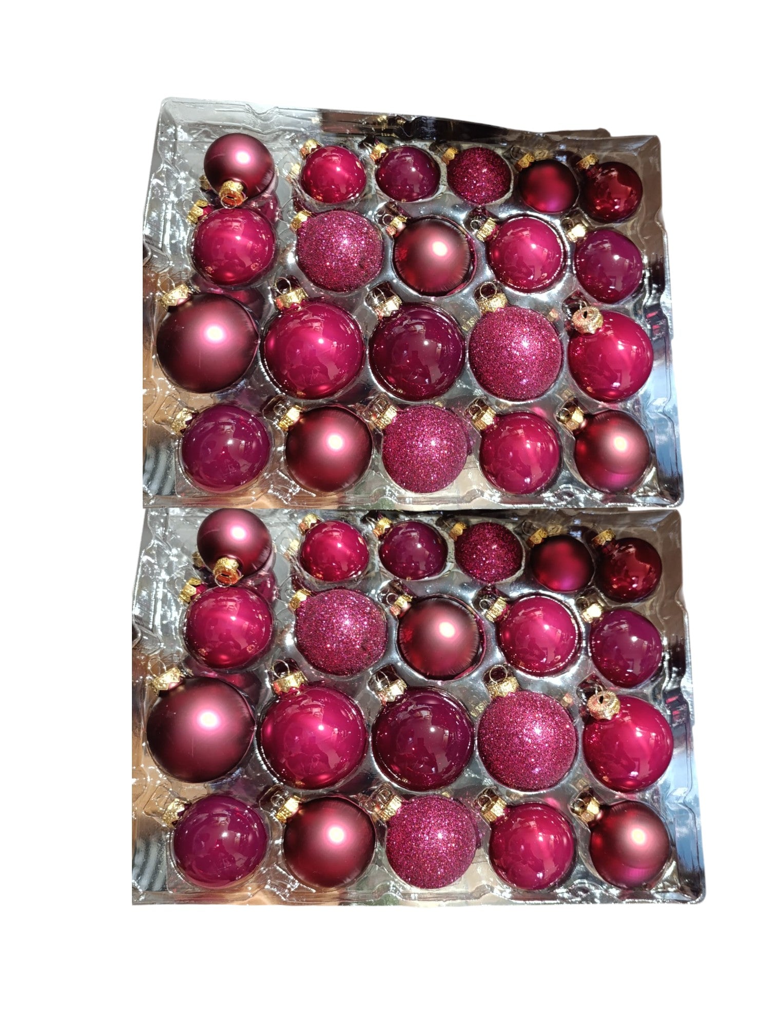 Set di palline di vetro ø 4,5,6 cm 42 pezz