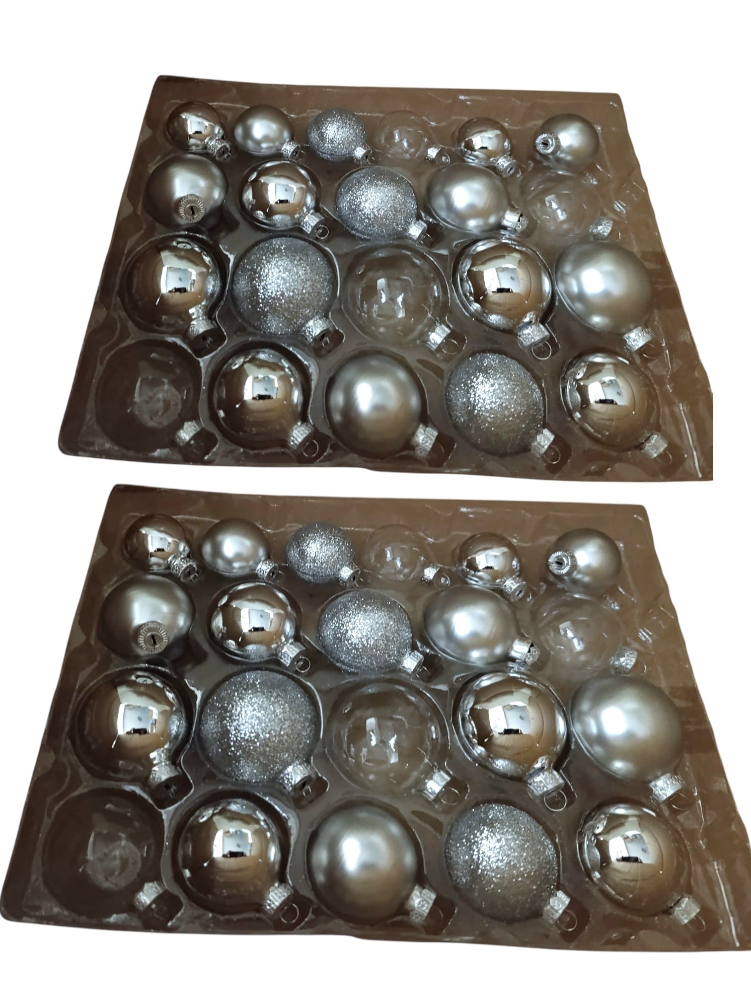 Set di palline di vetro ø 4,5,6 cm 42 pezzi